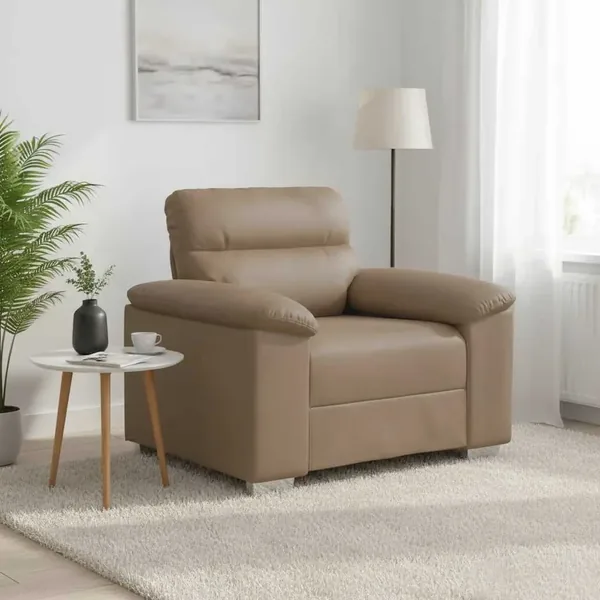 Fauteuil cappuccino 100x81x84 cm similicuir