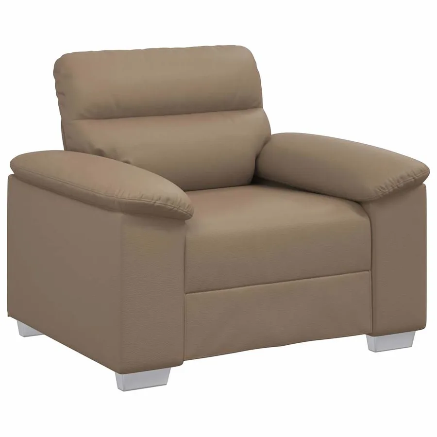 Fauteuil cappuccino 100x81x84 cm similicuir - 2