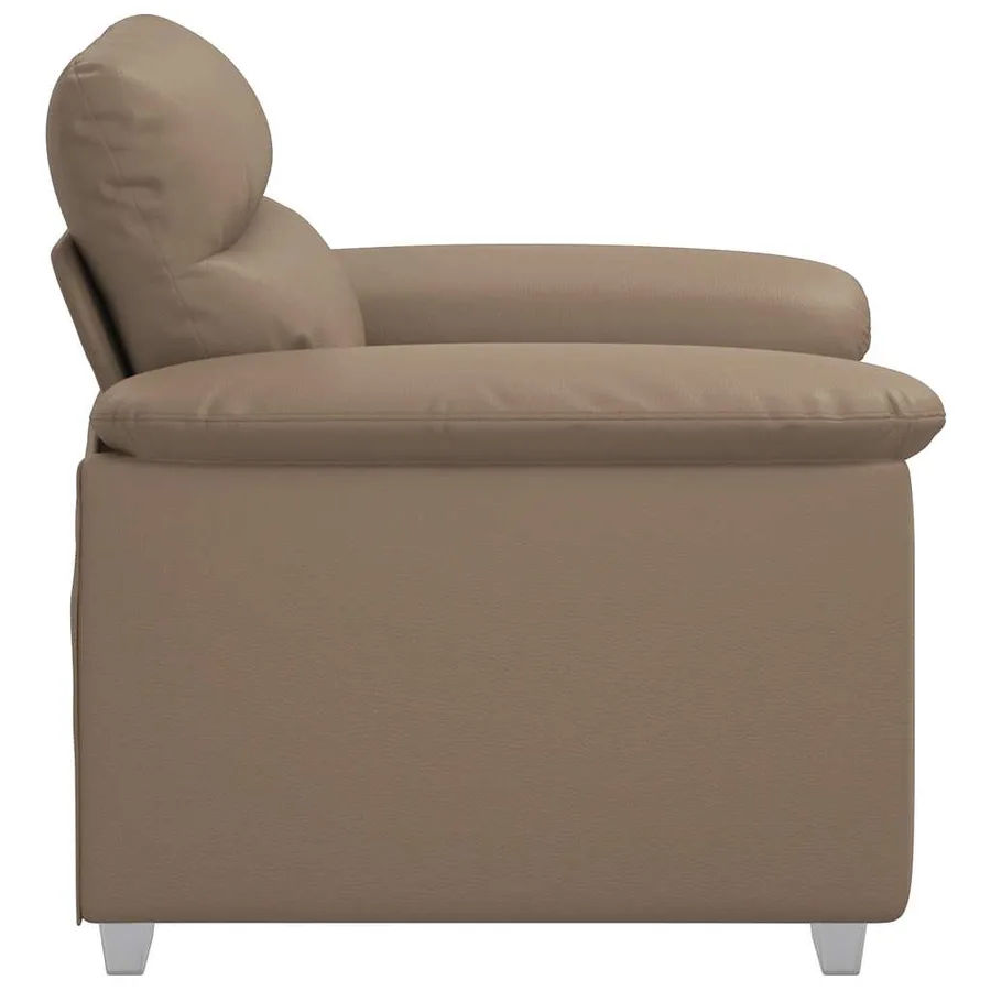 Fauteuil cappuccino 100x81x84 cm similicuir - 5