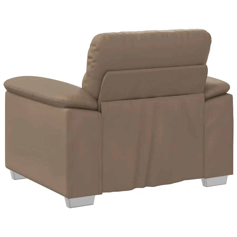 Fauteuil cappuccino 100x81x84 cm similicuir - 6