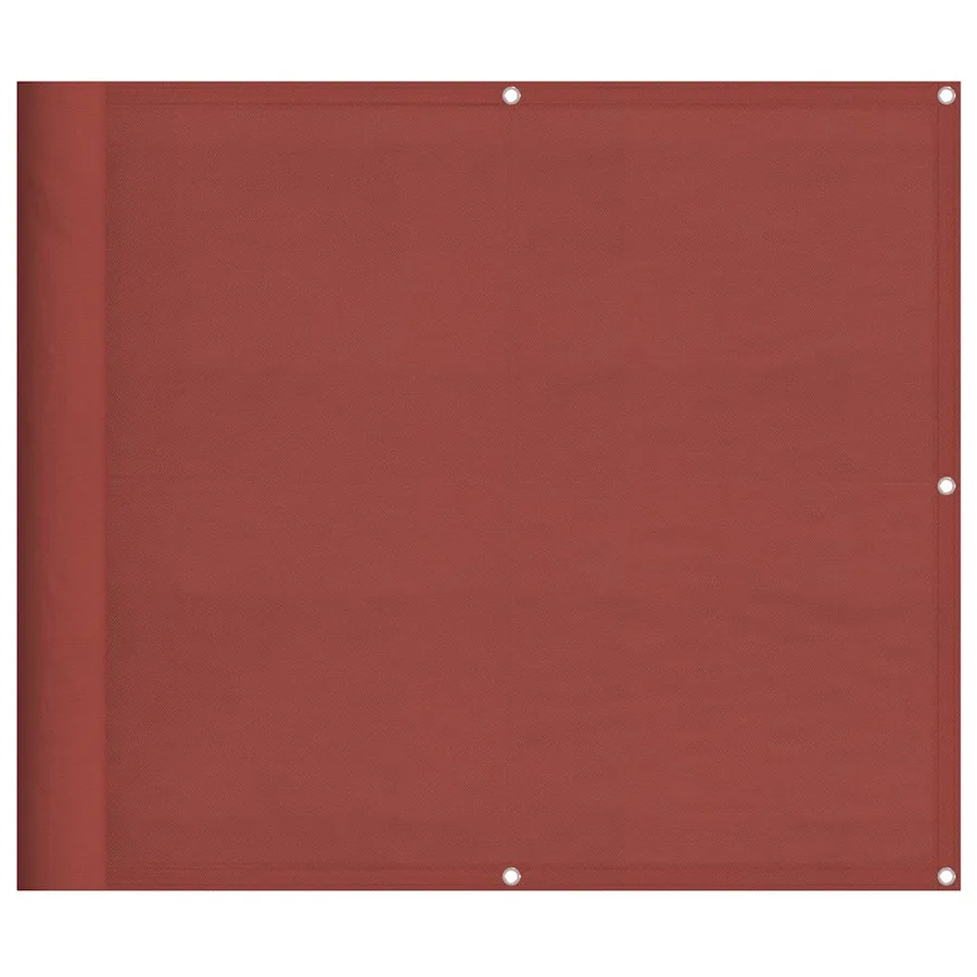 Paravent de balcon couleur terre cuite 90 x 1000 cm 100 % polyester Oxford - 2