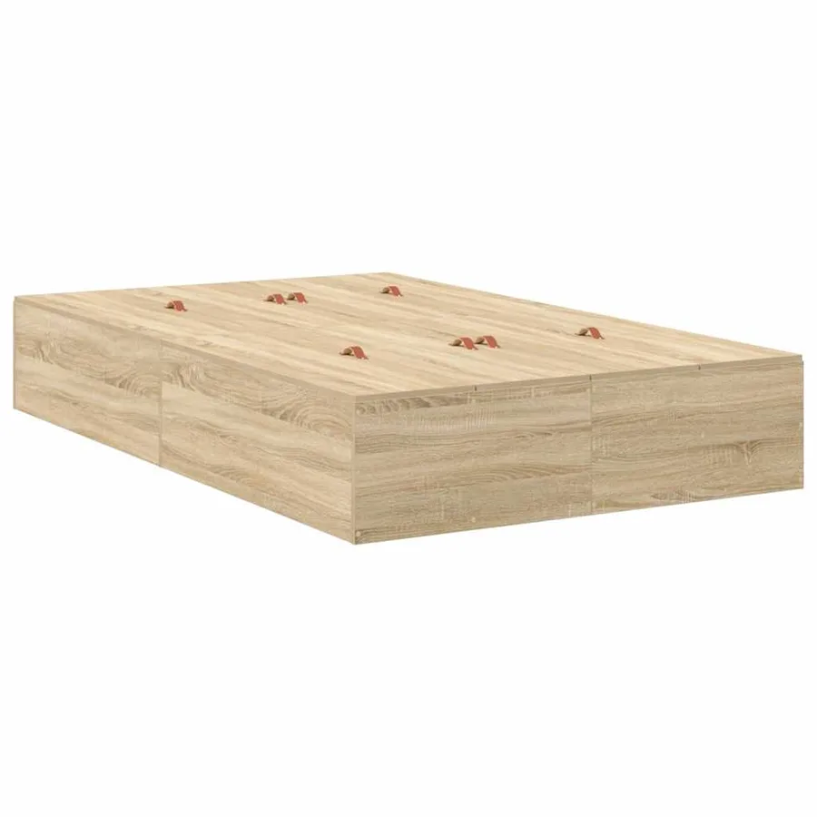 Cadre de lit avec rangement avec tiroir Chêne Sonoma 120 cm - 5