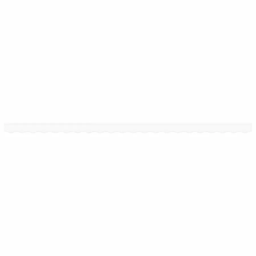 Remplacement de lambrequin Blanc 480 x 20 cm Polyester - 4