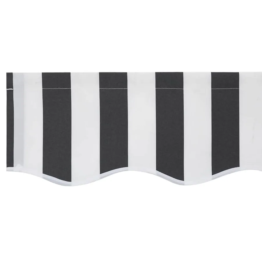 Remplacement de lambrequin Anthracite et blanc 2,5 m Polyester - 5