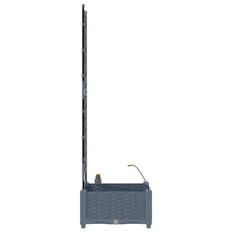 Cache-pot de jardin Gris clair 40 x 40 x 126 cm PP - 7