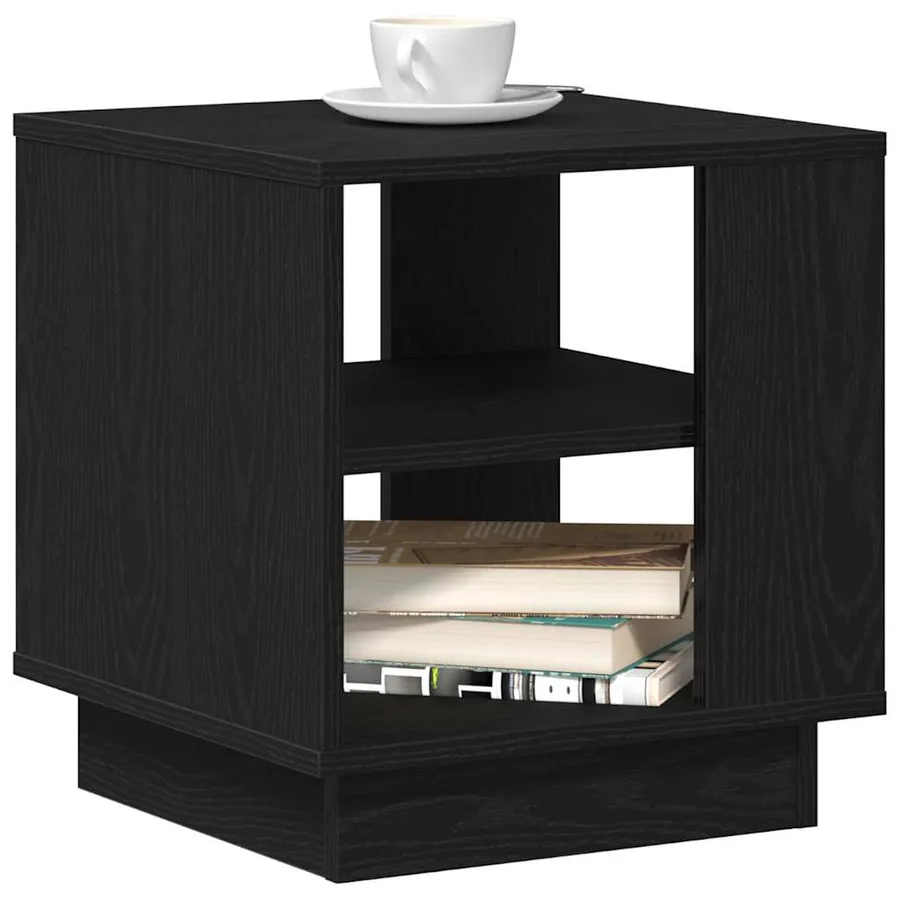 Table basse Chêne noir 40 x 40 x 43 cm Bois d'ingénierie - 3