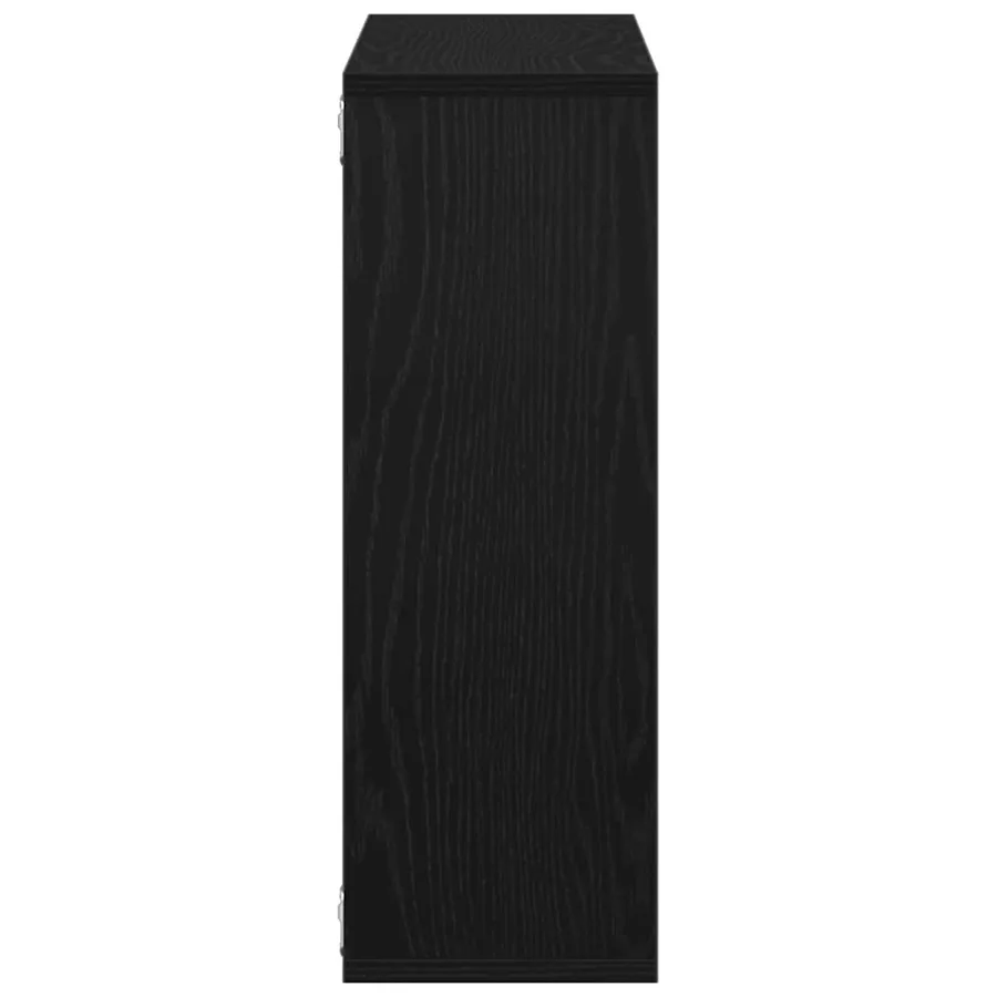 Étagère murale en chêne noir 104 x 20 x 58,5 cm bois d'ingénierie - 6
