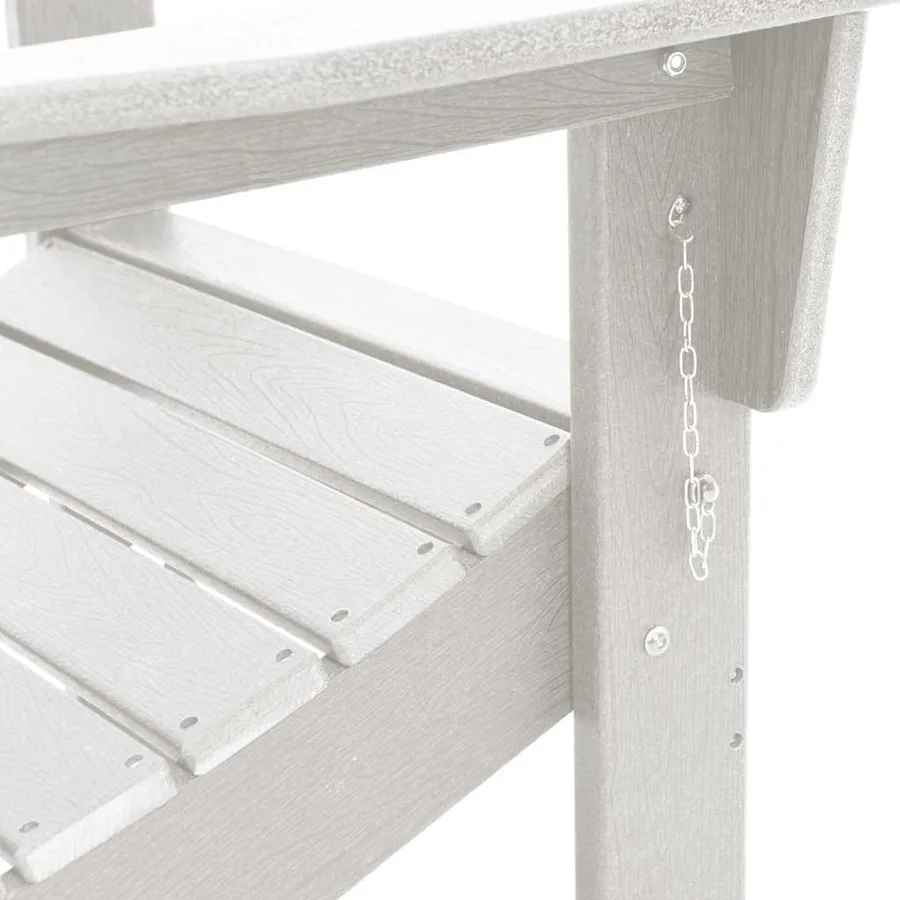 Chaise de jardin 2 pcs Blanc 80.5 x 74.5 x 92 cm Polyéthylène - 10