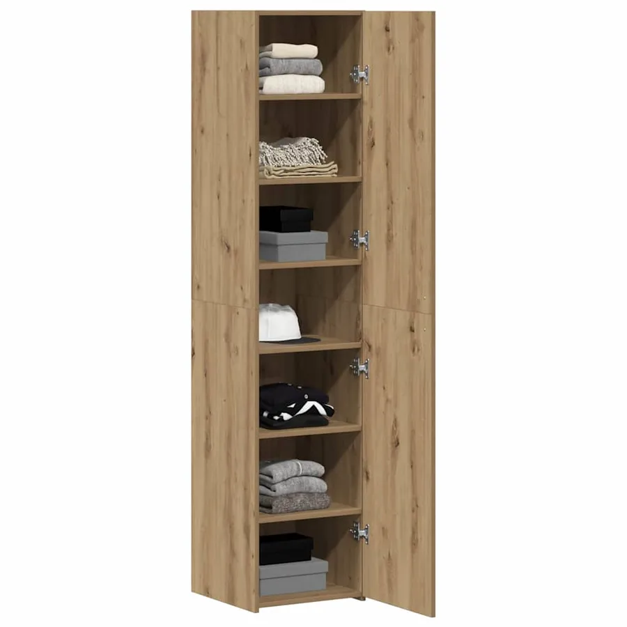 Haut Armoire Chêne artisanal 40 x 42,5 x 185 cm - 3