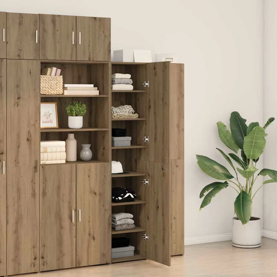 Haut Armoire Chêne artisanal 40 x 42,5 x 185 cm - 4