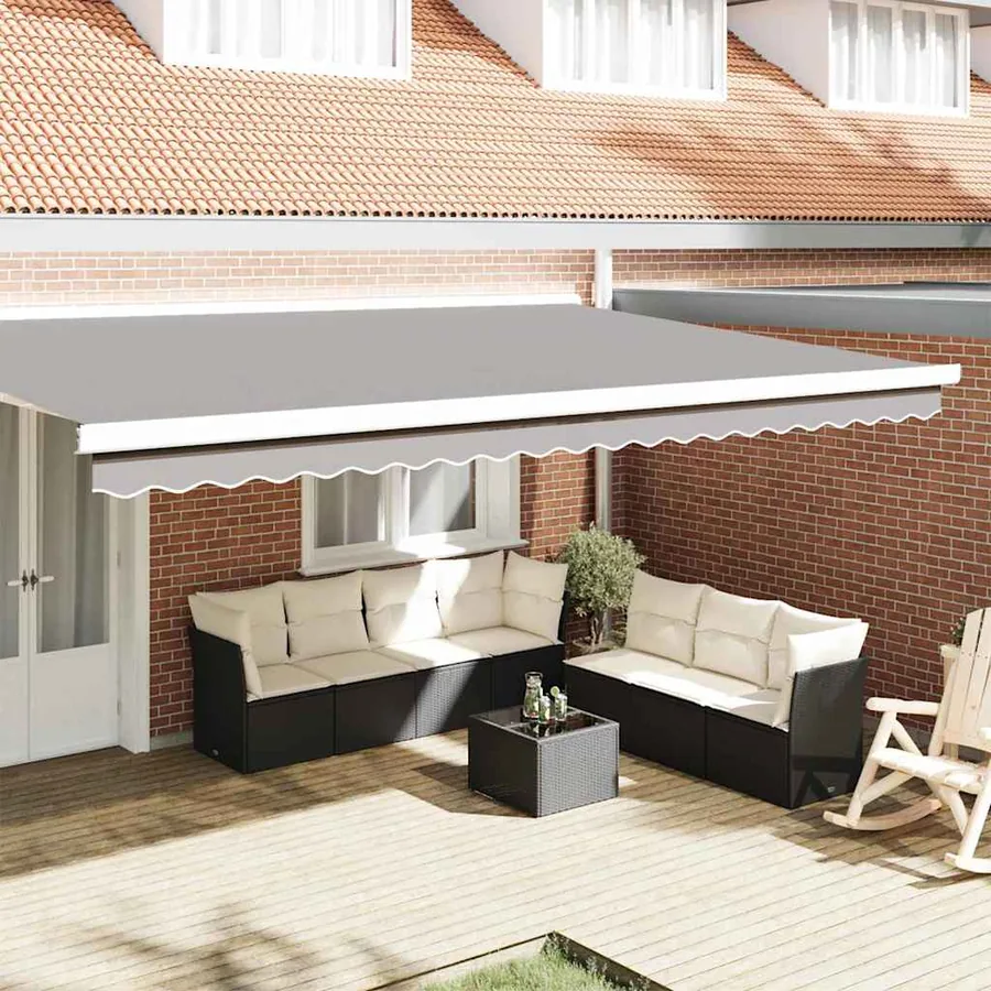 Remplacement de lambrequin Gris clair 480 x 20 cm Polyester