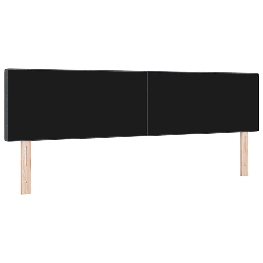 Tête de lit LED Gris foncé 180 cm Tissu en velours côtelé - 7
