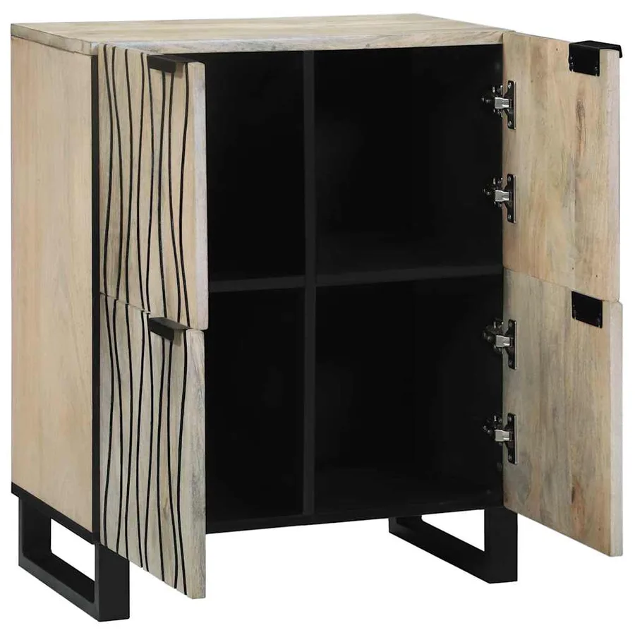 Meubles et étagères de rangement pour médias Blanc et Noir - 2
