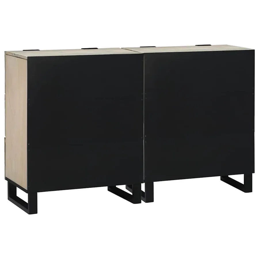 Ensemble de buffet 2 pcs Blanc 120 x 33,5 x 75 cm - 6
