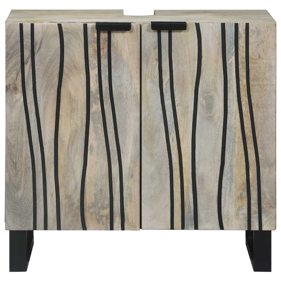 Meuble de Lavabo de Salle de Bain Blanc 62 x 33 x 58 cm - 3