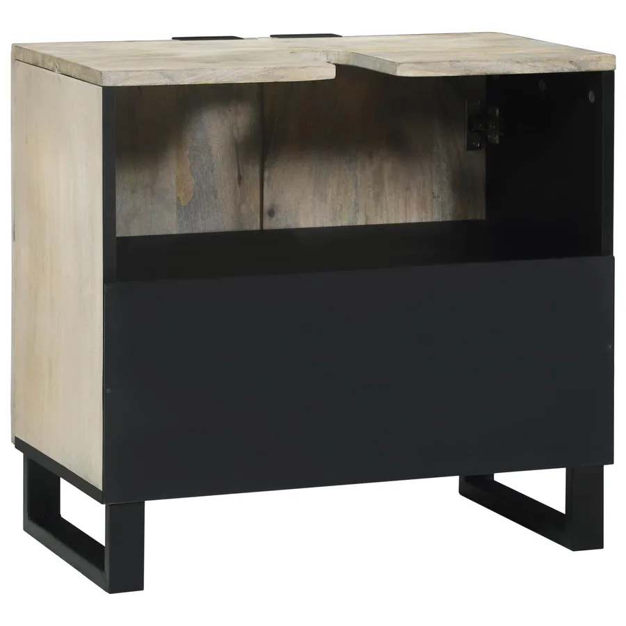 Meuble de Lavabo de Salle de Bain Blanc 62 x 33 x 58 cm - 5