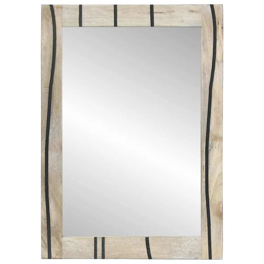 Miroir de salle de bain Rectangulaire Blanc 50 x 2,5 x 70 cm - 2