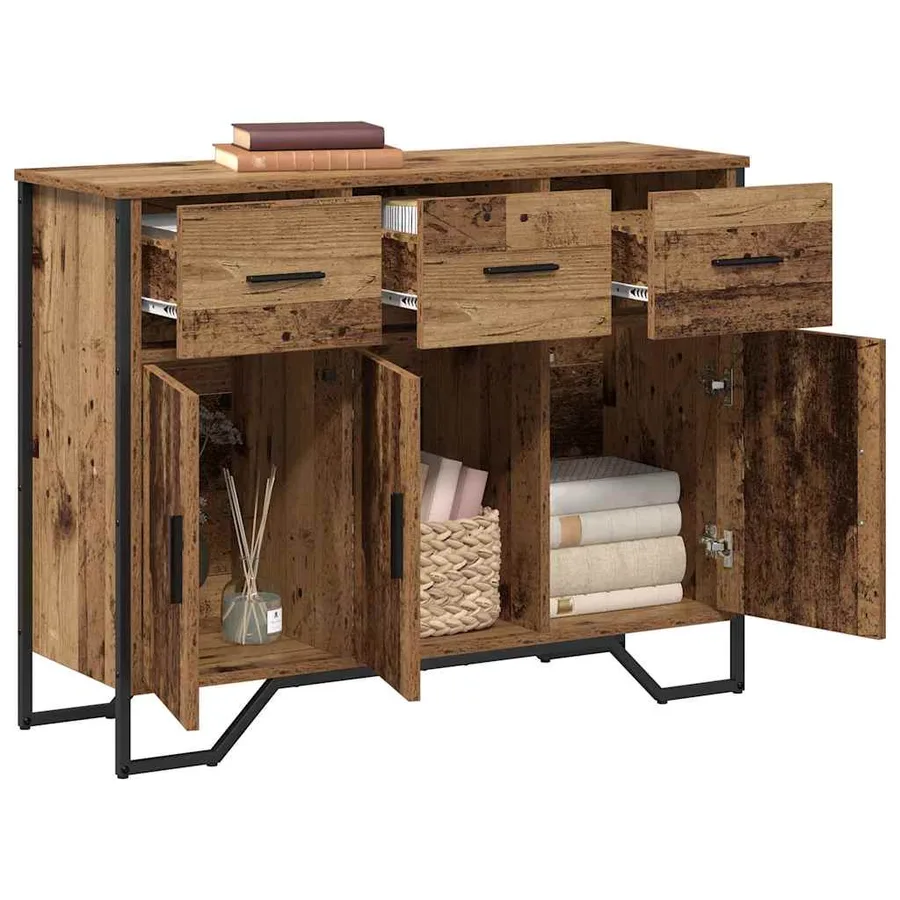 Buffet avec tiroir Bois ancien 97 x 32,5 x 74,5 cm - 3
