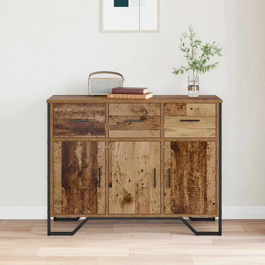 Buffet avec tiroir Bois ancien 97 x 32,5 x 74,5 cm - 4