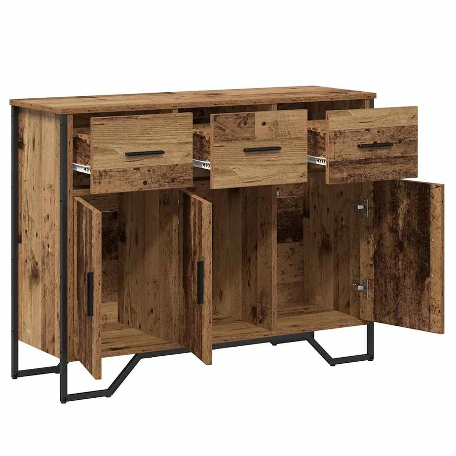Buffet avec tiroir Bois ancien 97 x 32,5 x 74,5 cm - 5