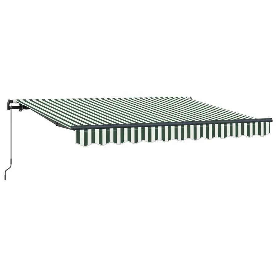Auvent Rétractable Vert 350 x 200 cm tissu - 4