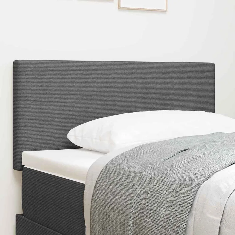 Tête de lit Gris clair 80 cm Tissu en velours côtelé