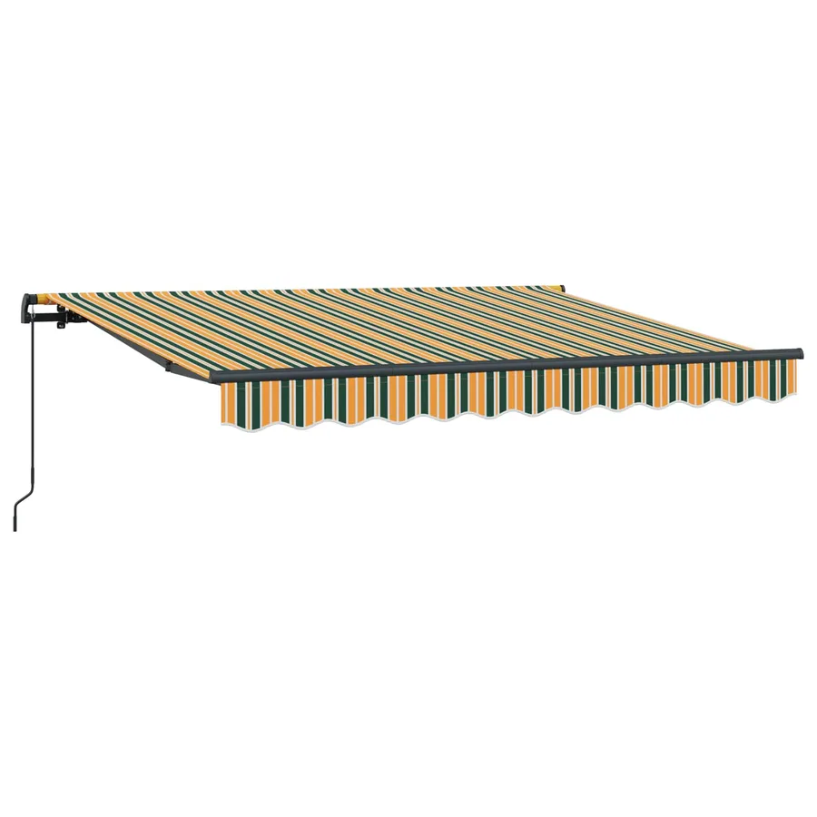 Auvent Rétractable Vert 250 x 200 cm tissu - 2