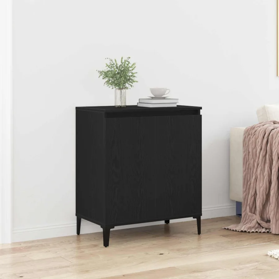 Buffet Chêne noir 60 x 35 x 70 cm Bois d'ingénierie