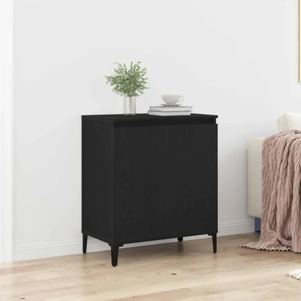 Buffet Chêne noir 60 x 35 x 70 cm Bois d'ingénierie