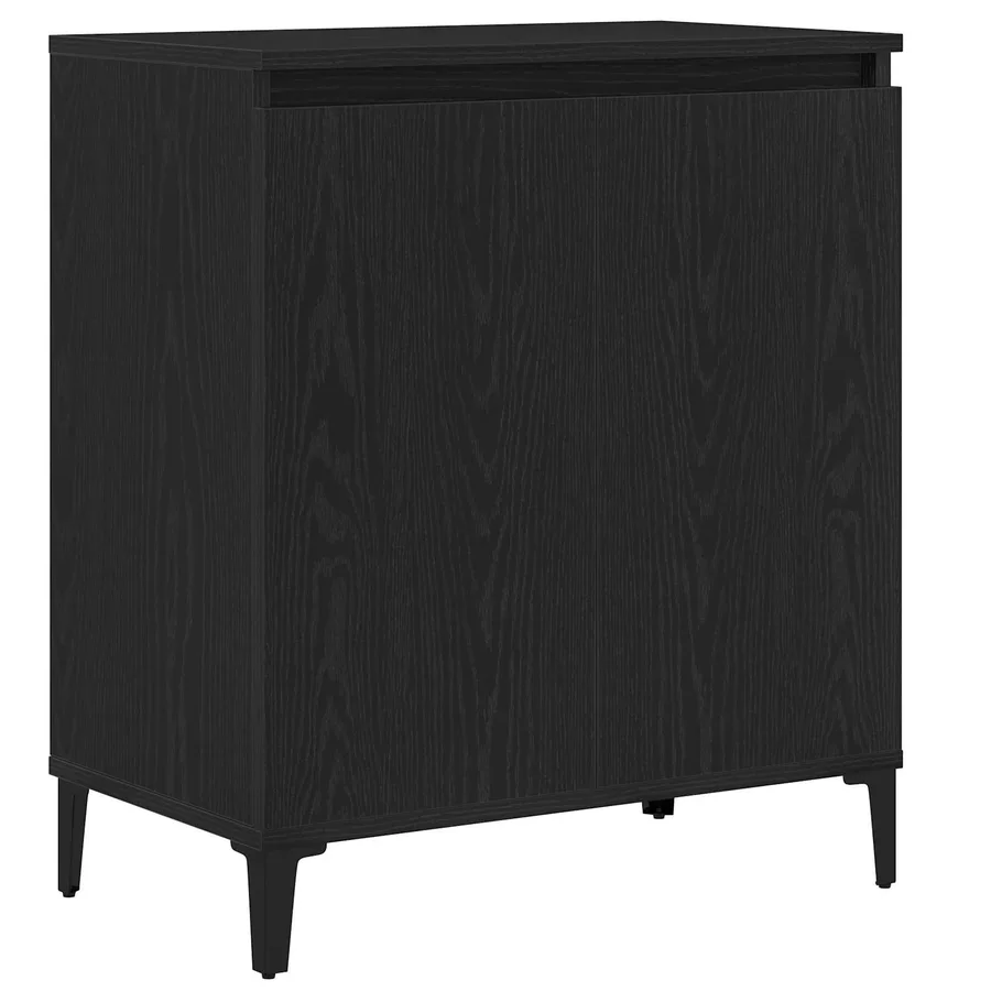 Buffet Chêne noir 60 x 35 x 70 cm Bois d'ingénierie - 2