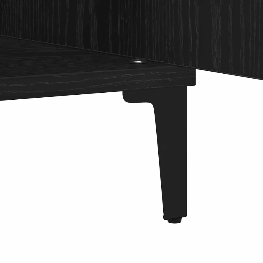 Buffet Chêne noir 60 x 35 x 70 cm Bois d'ingénierie - 8