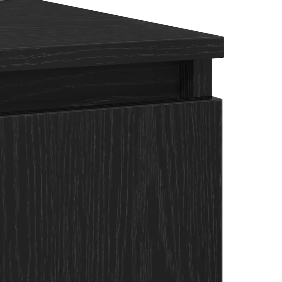 Buffet Chêne noir 60 x 35 x 70 cm Bois d'ingénierie - 9