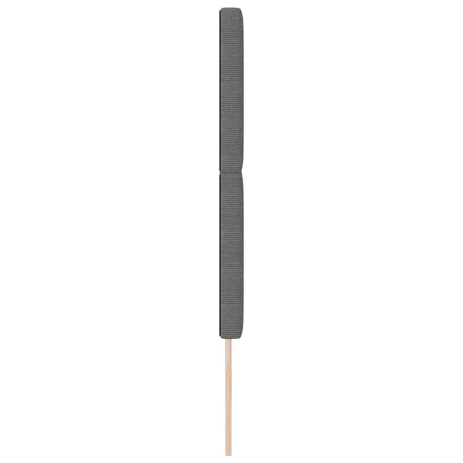 Tête de lit LED Gris clair 144 cm Tissu en velours côtelé - 6