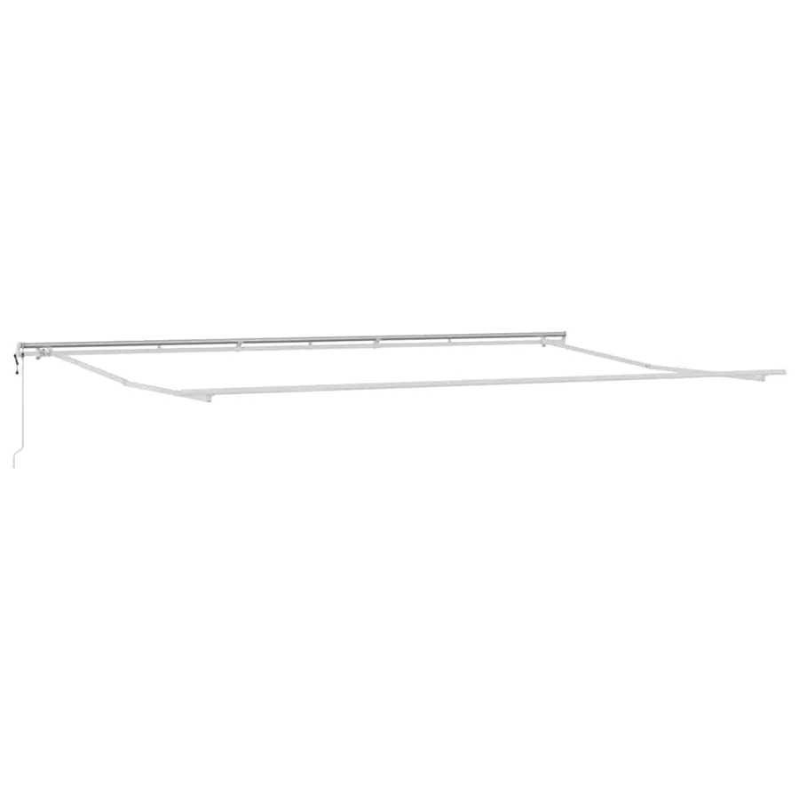 Auvent rétractable Vert et blanc 600 × 300 cm - 4