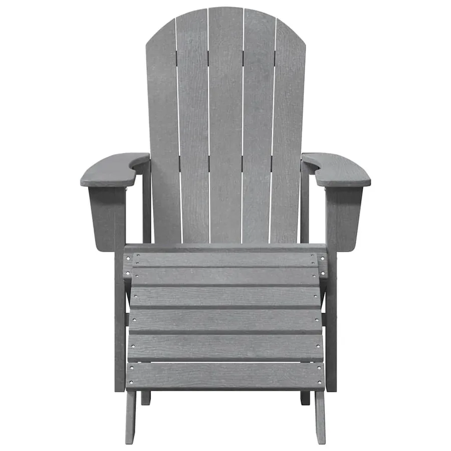 Chaise de jardin 2 pcs Gris clair 83 x 74 x 92 cm Polyéthylène - 5