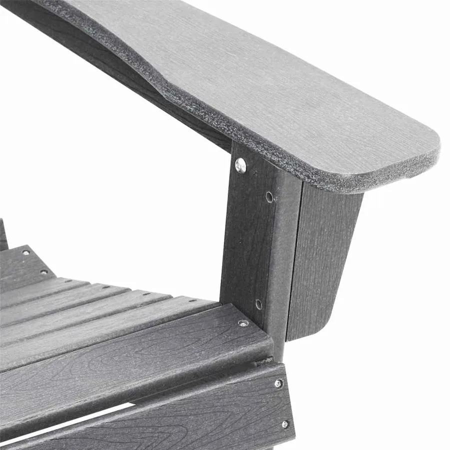 Chaise de jardin 2 pcs Gris clair 83 x 74 x 92 cm Polyéthylène - 9