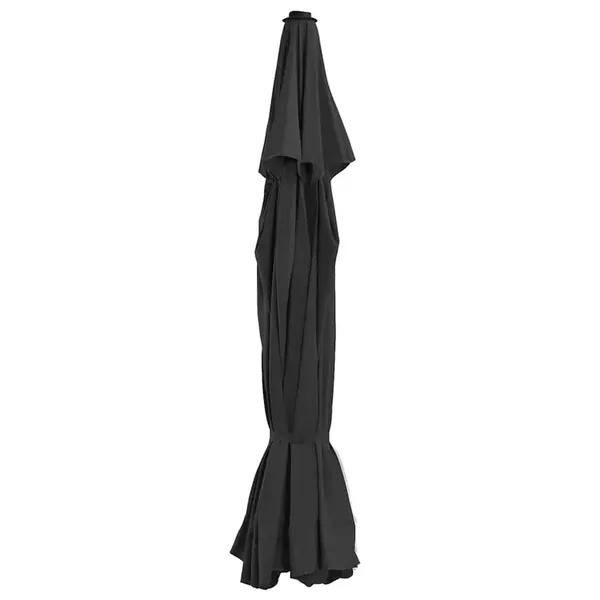 Tissu de remplacement pour parasol d'extérieur Noir 515 cm