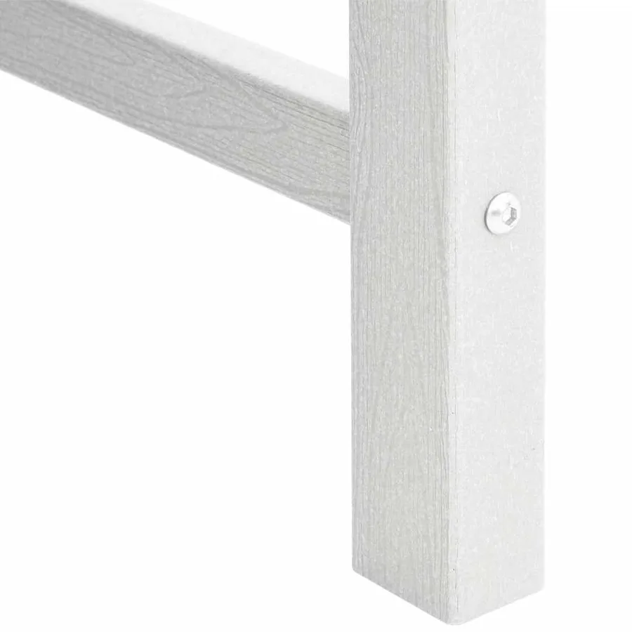 Chaise de jardin. 2 pcs Blanc 65,5 x 59 x 88 cm HDPE - 10