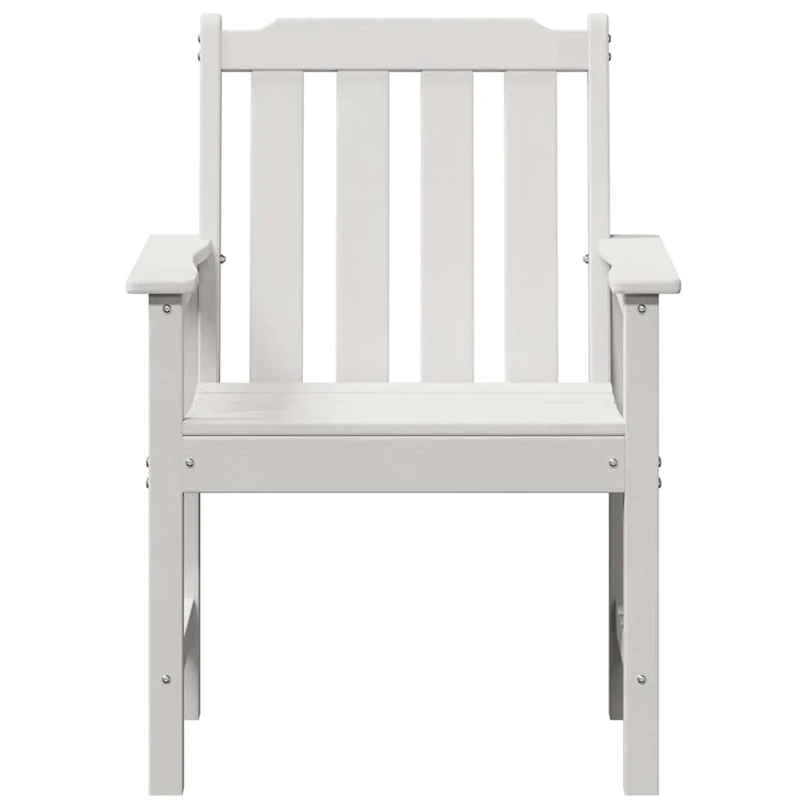 Chaise de jardin. 2 pcs Blanc 65,5 x 59 x 88 cm HDPE - 5