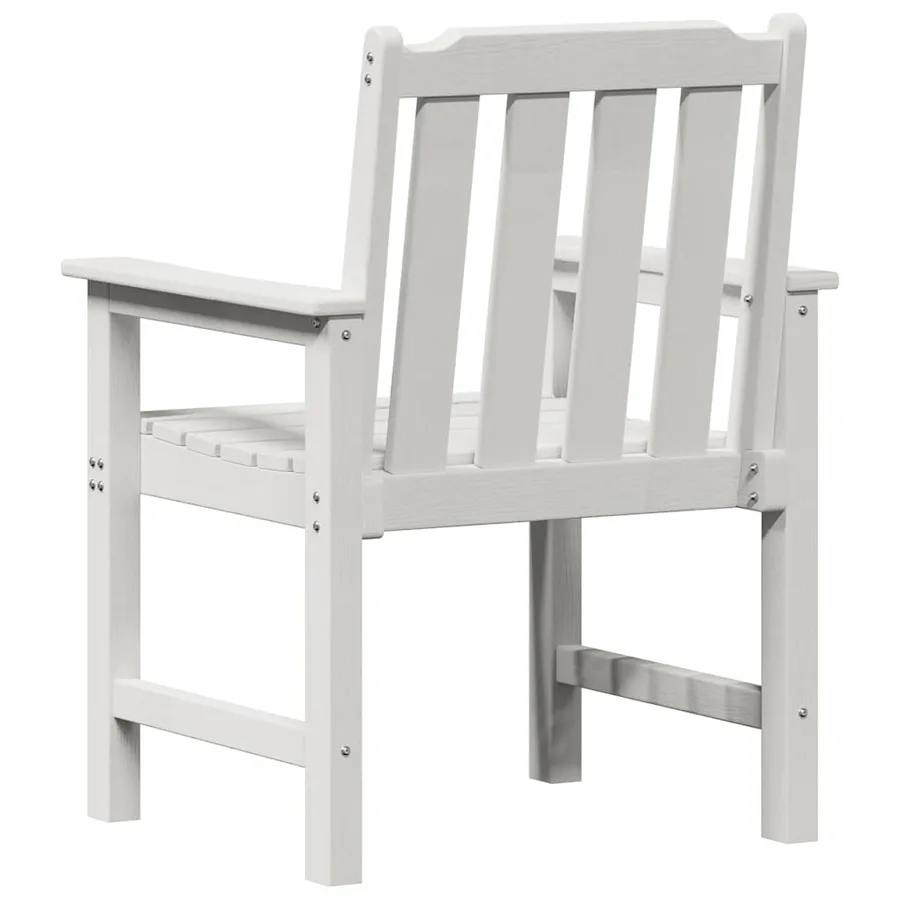 Chaise de jardin. 2 pcs Blanc 65,5 x 59 x 88 cm HDPE - 7