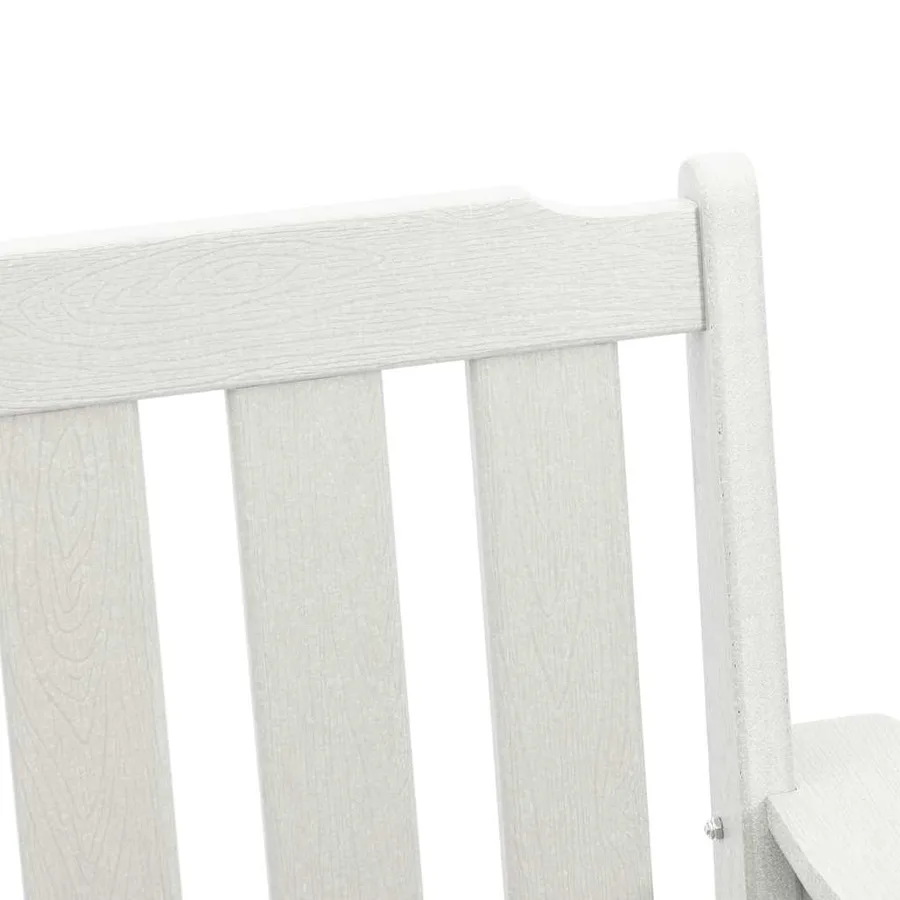 Chaise de jardin. 2 pcs Blanc 65,5 x 59 x 88 cm HDPE - 9