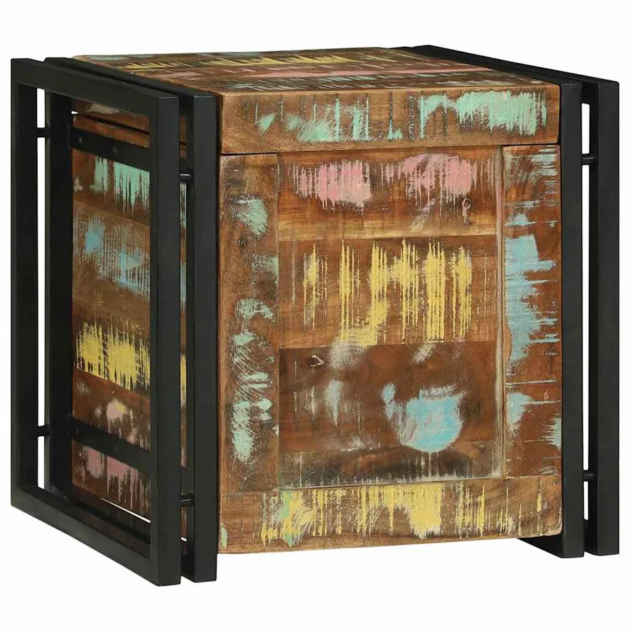 Boîte de rangement 40 x 40 x 40 cm Bois d'Acacia Massif