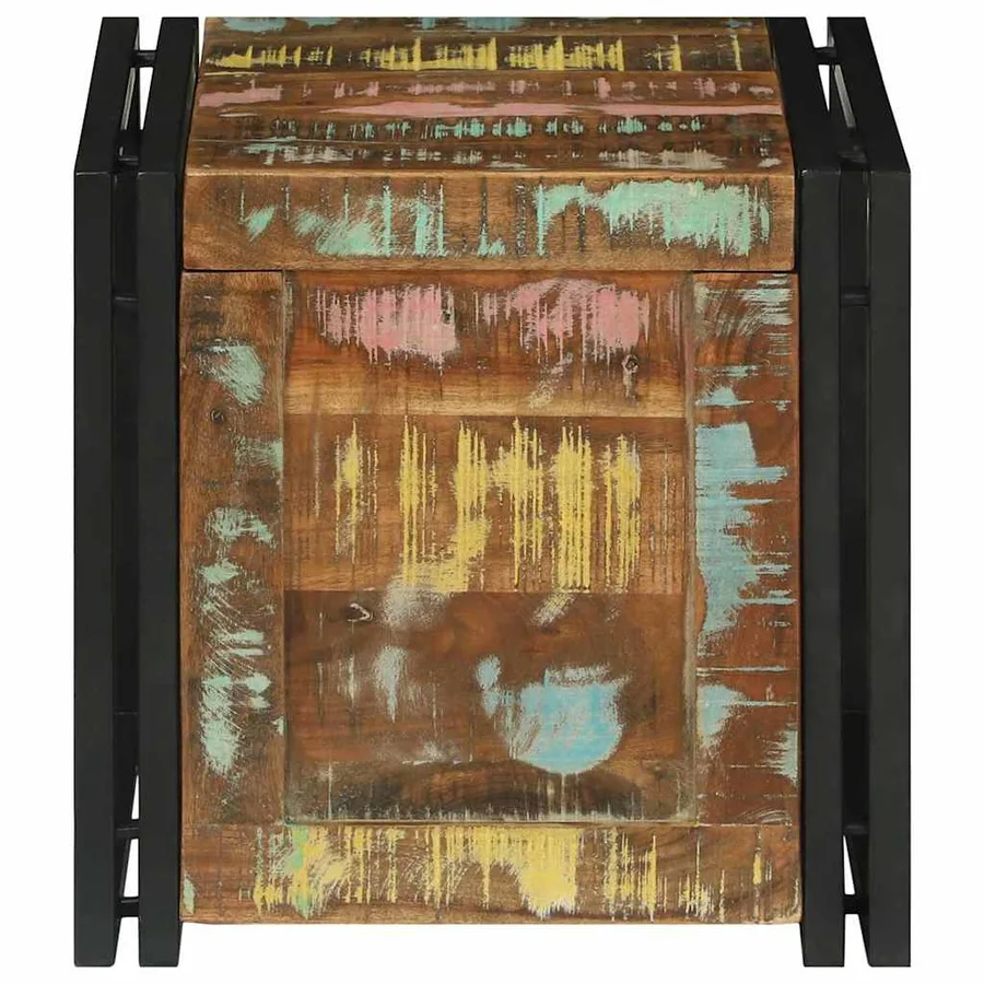 Boîte de rangement 40 x 40 x 40 cm Bois d'Acacia Massif - 5