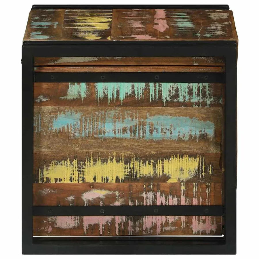 Boîte de rangement 40 x 40 x 40 cm Bois d'Acacia Massif - 6