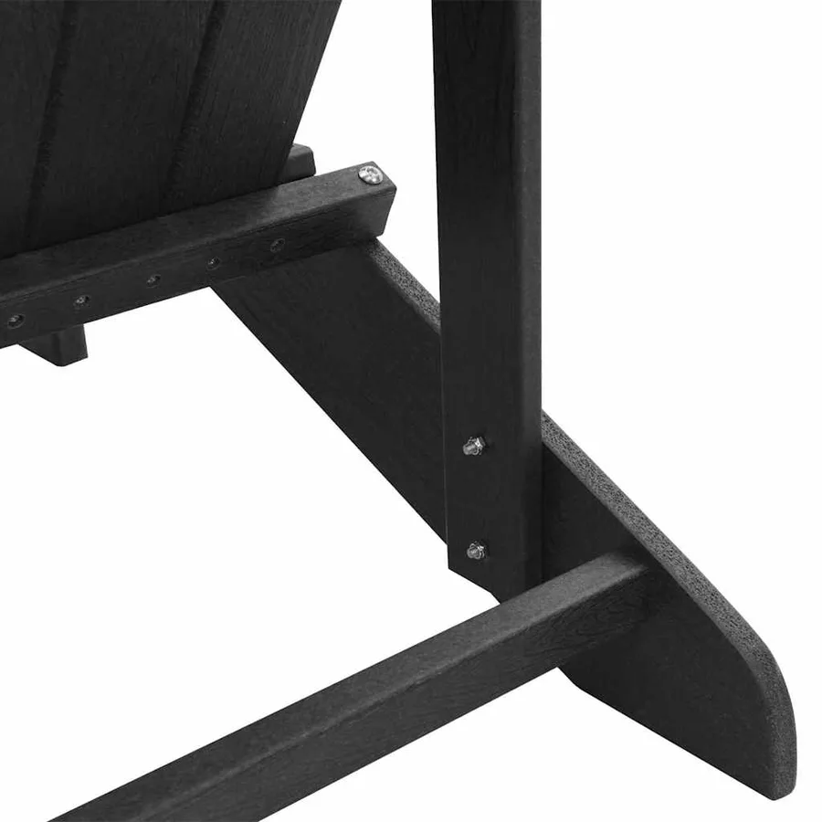 Chaise Adirondack Noir 82 x 74 x 92 cm HDPE - 8