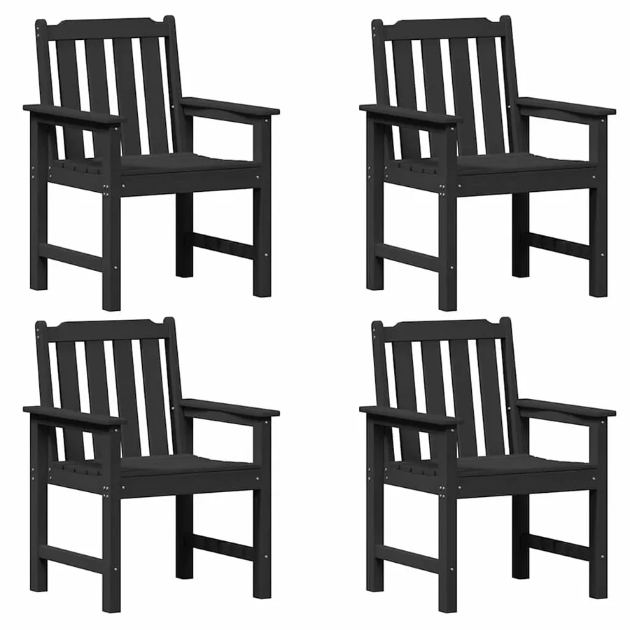 Chaise de jardin 4 pcs Gris clair 65,5 x 59 x 88 cm - 26