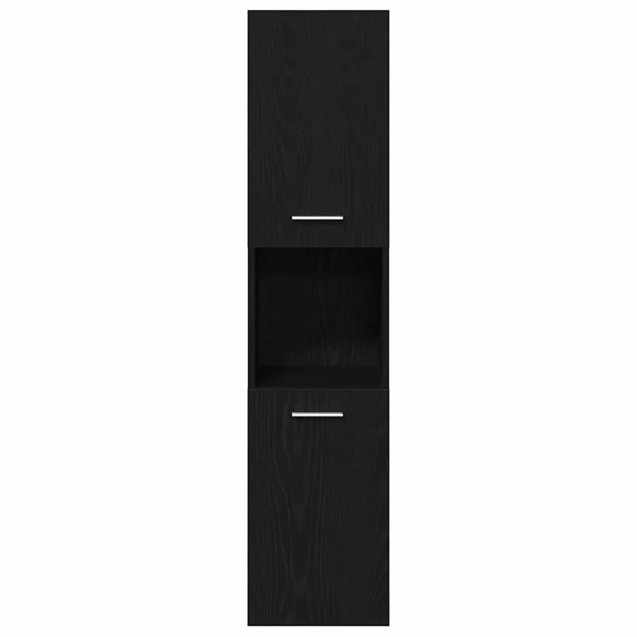 Ensemble de mobilier de salle de bain 3 pcs Chêne noir - 7