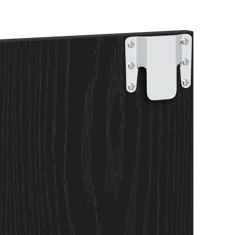 Armoire Miroir Chêne noir 90 x 31,5 x 62 cm Bois d'ingénierie - 15
