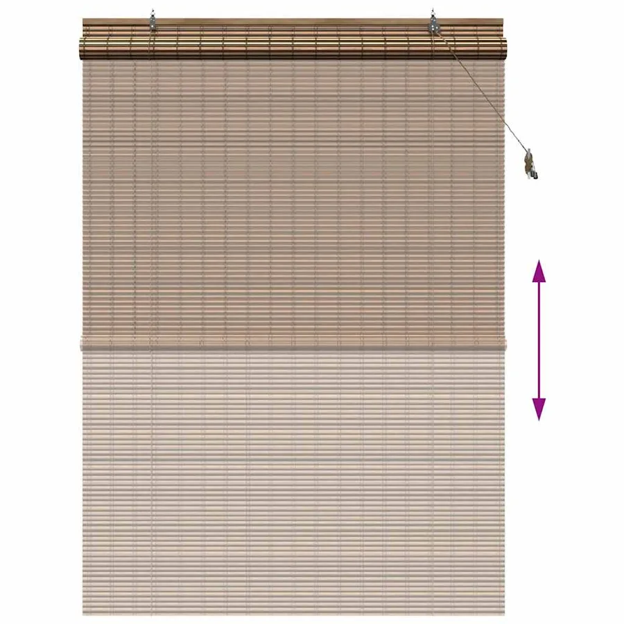 Store enrouleur Marron 140 x 220 cm Bambou - 13
