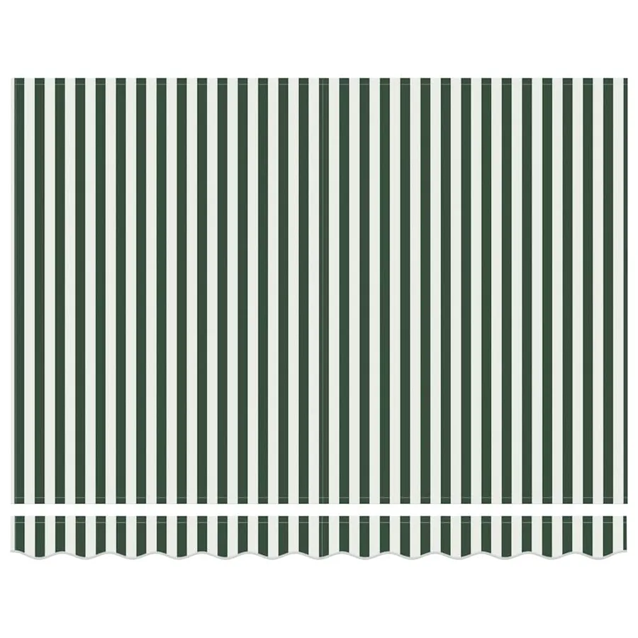 Auvent rétractable Vert et blanc 350 x 250 cm - 6